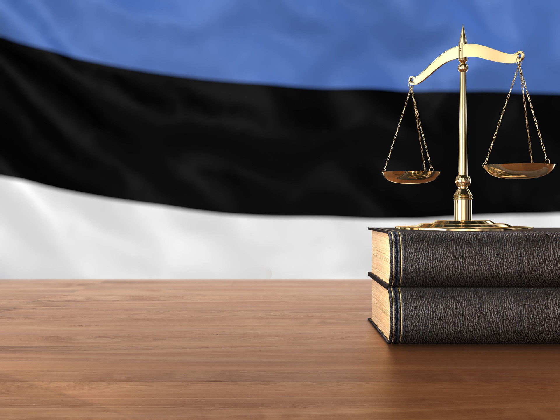 Estonia flag immigration law gavel justice authority